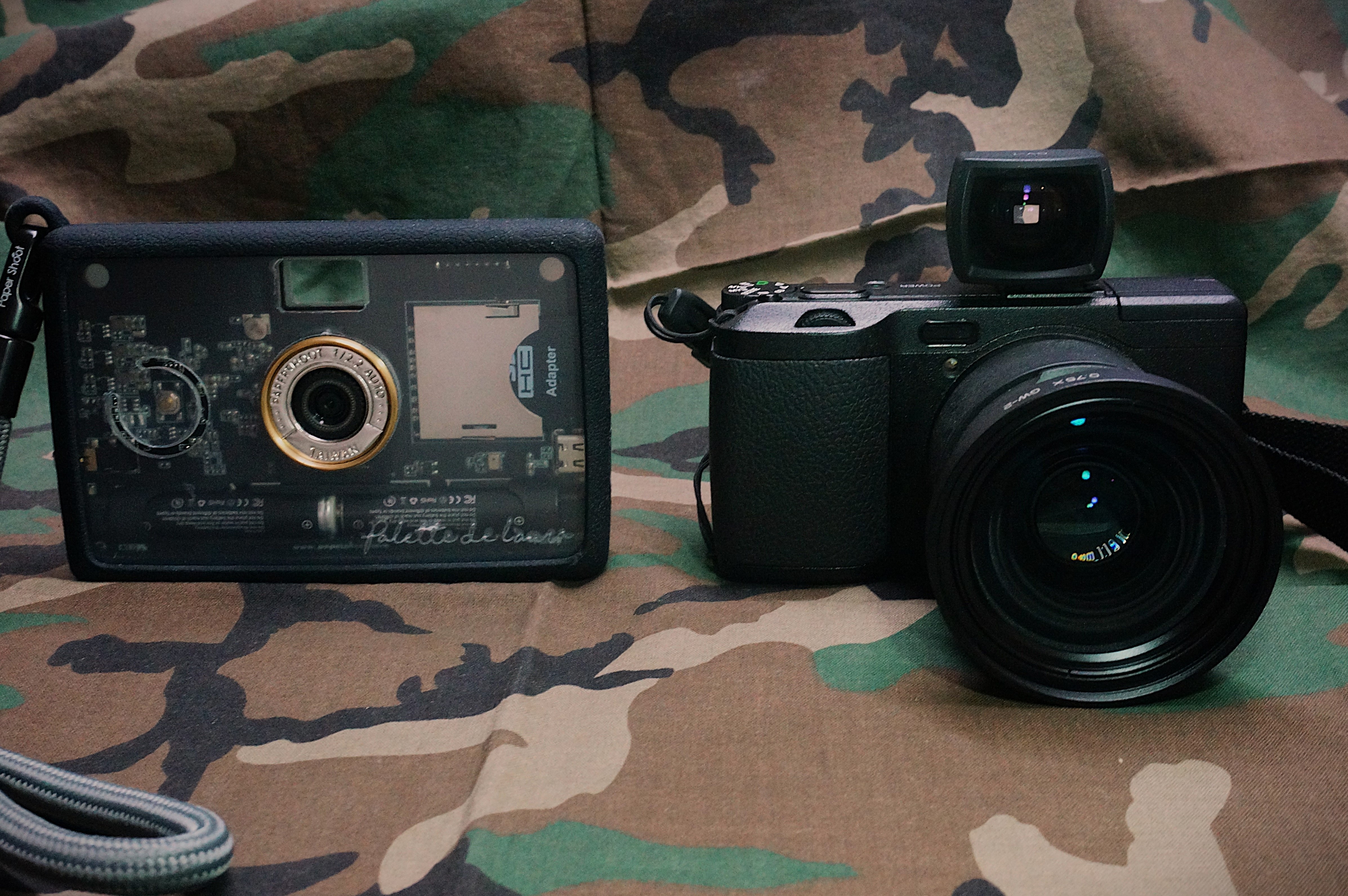 PaperShootとRICH GRD＋GW-2（×0.75）の画質比較